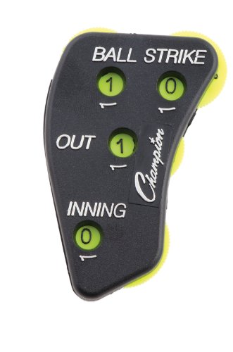 Champion Sports Baseball Umpire 4-Wheel Call Order Indicator, Black