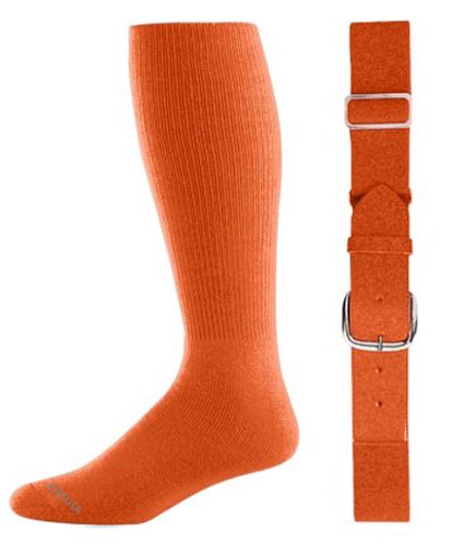 Joe's USA - Baseball Socks & Belt Combo Set (All Sizes & Colors Available) (Orange, Youth (7-9))