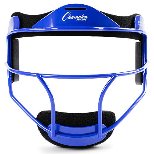 Champion Sports Steel Softball Face Mask - Classic Baseball Fielders Masks for Youth - Durable Head Guards - Premium Sports