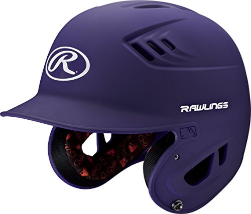Rawlings R16 Series Matte Batting Helmet, Purple, Senior