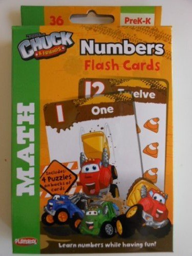 LEAP YEAR PUBLISHING Tonka Chuck & Friends Numbers Flash Cards Pre K-K 36 Math Cards by LEAPYEAR