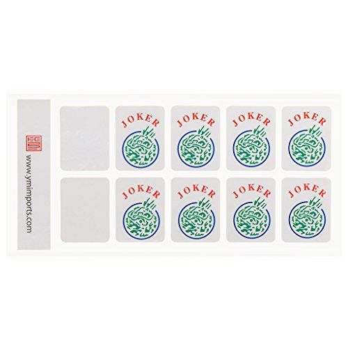 Yellow Mountain Imports American Mah Jongg (Mahjong, Mah Jong, Mahjongg, Mah-Jongg, Majiang) Tile Decals (Stickers), Set of 8
