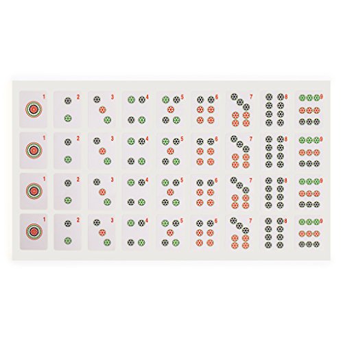 Yellow Mountain Imports American Mah Jongg (Mahjong, Mah Jong, Mahjongg, Mah-Jongg, Majiang) Tile Decals (Stickers), Set Of 180