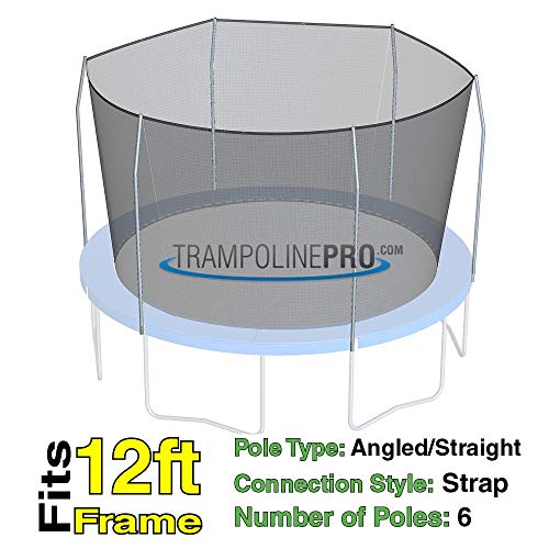 Trampoline Pro Trampoline Replacement Nets with Straps Sizes 12 ft