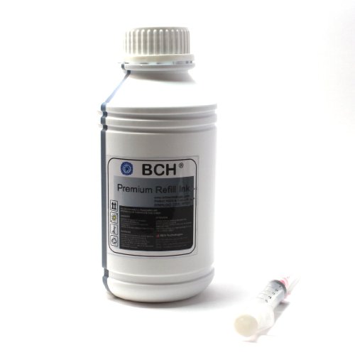 BCH Premium 500 ml (16.9 oz) Black Dye Ink for HP Printers