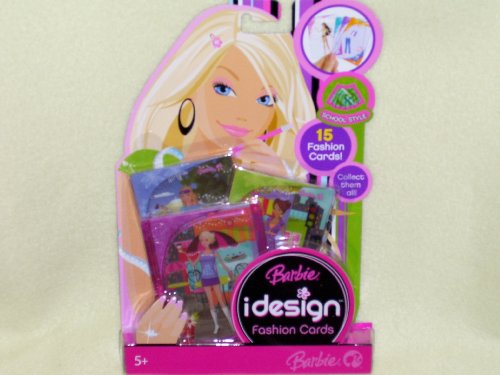 Mattel Barbie idesign Fashion Cards School Style