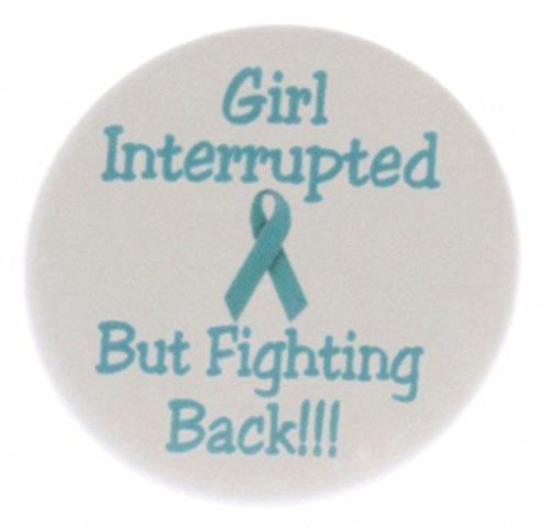 A&T Designs Girl Interrupted - But Fighting Back MAGNET - Cervical Cancer Awareness Fight