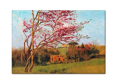 Classical Creations Blossoming Red Almond by John William Godward Fridge Magnet