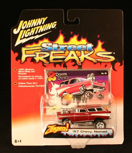 Johnny Lightning '57 Chevy Nomad Street Freaks 2005 Johnny Lightning 1/64 Scale Die-Cast Vehicle & Collector Photo Card