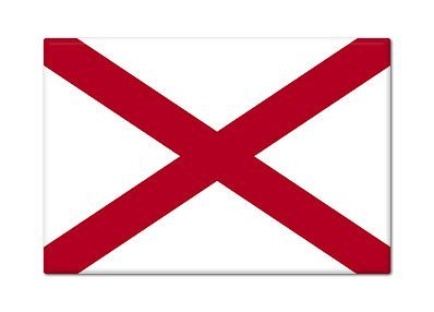 Classical Creations Alabama State Flag Fridge Magnet