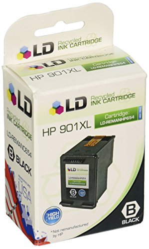 LD PRODUCTS LD Remanufactured Replacement Ink Cartridges for HP CC654AN HP 901XL / 901 HY Black (3 Pack) for The OfficeJet J4540, J4580,