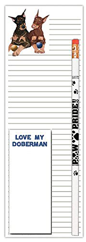PP Doberman Pinscher Notepad & Pencil Gift Set