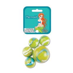 MegaFun USA MERMAID MARBLE NET - 24 Player Marbles & 1 Shooter Marble