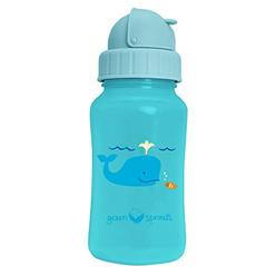 green sprouts Straw Bottle | Silicone straw promotes healthy oral development | Flip-cap locks to prevent spills, 2 straw