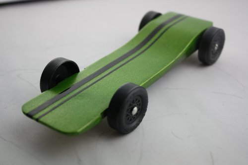 Derby Dust Car Kit Fast Speed Complete Ready to Assemble for Pinewood Derby -Physics Lecture by Derby Dust