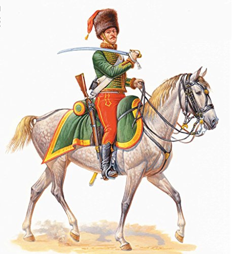 Master Box Models French Hussar Napoleonic Wars Series - Horseman Plus a Horse (1/32 Scale)