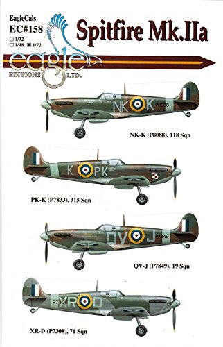 Eagle ECL72158 1:72 Editions Spitfire Mk.IIa [DECAL SHEET]