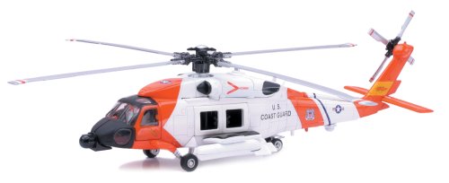 New-Ray New Ray Sikorsky HH-60J Jayhawk Helicopter Red and White "United States Coast Guard" "Sky Pilot" Series 1/60 Diecast Model by New Ray