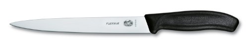 Victorinox Swiss Classic Fillet 8" Straight Flexible Blade 1" width at handle Black, 8-Inch, Multi