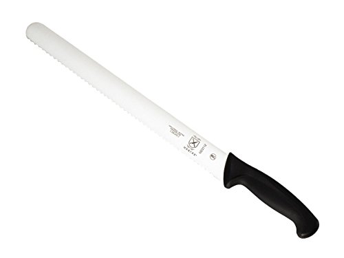 Mercer Culinary Millennia 12-Inch Wavy Edge Slicer, Black