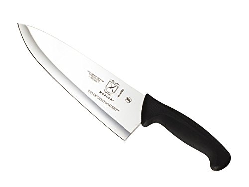Mercer Culinary Millennia 8-Inch Wide Hollow Ground Chef's Knife, Black