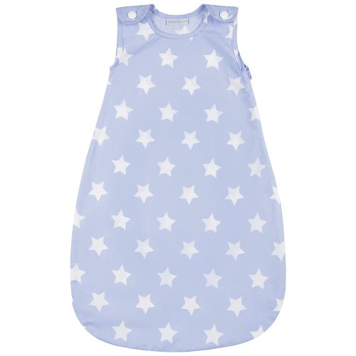 JoJo Maman Bb JoJo Maman Bebe Baby Sheet Sleeping Bag, Blue Star, 0-6 Months