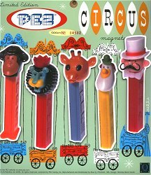 Blue Q PEZ Circus Limited Edition Magnet Set edition #05929