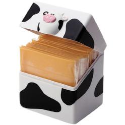MSC International Joie Kitchen Moo Cow Sliced Cheese Container for Fridge | Fun Cheese Vault Keeps Cheese Fresh and Delicious