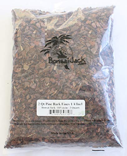 Bonsai Jack 1/4 Inch Pine Bark Fines (2 Dry Quarts)
