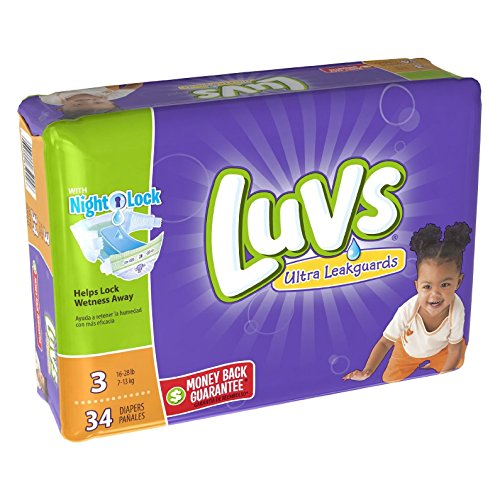 Luvs Ultra Leakguards Diapers Size 3 34 Count