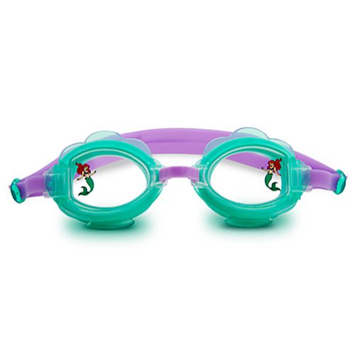 Disney Store Ariel The Little Mermaid Swim Goggles for Girls Green