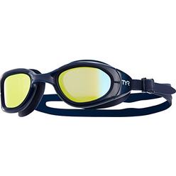 TYR Special Ops 2.0 Swim Goggles with Polarized, Anti-Fog Lenses, For Men and Women, Gold/Navy