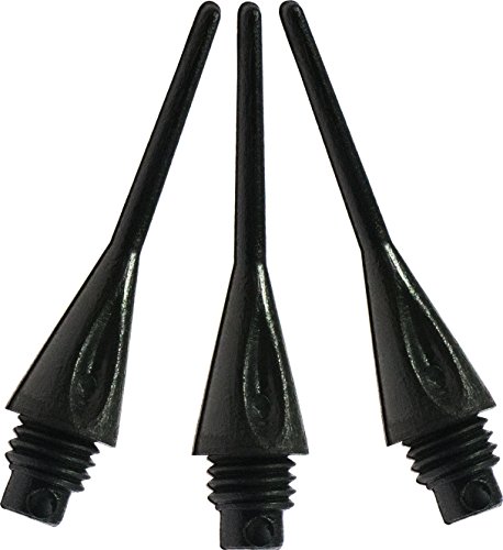 Viper by GLD Products Viper Dart Accessory: Diamond 1/4" Thread Soft Tip Dart Points, Black, 1000 Pack