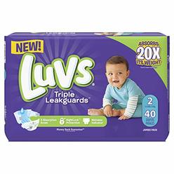 Luvs Ultra Leakguards Diapers Size 2, 40 Count