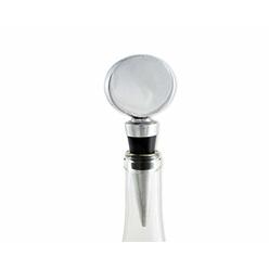 Arthur Court Designs Aluminum 5.5 inch Long Engravable Oval Bottle Stopper