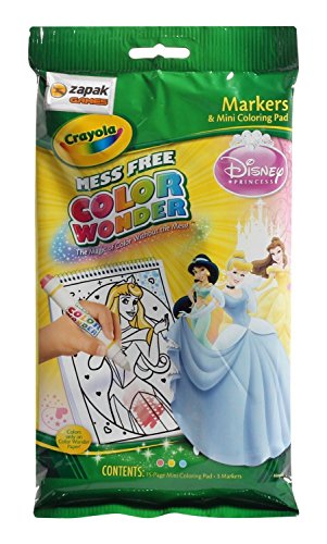 Crayola Color Wonder Mini Coloring Pages, Disney Princess (Styles May Vary)