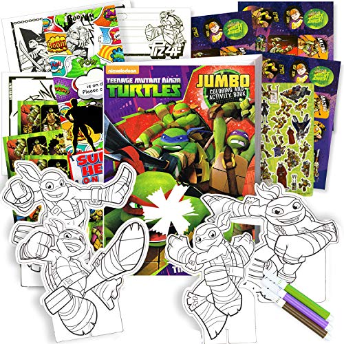 Teenage Mutant Ninja Turtles TMNT Teenage Mutant Ninja Turtles Coloring Activity Book Set with Stickers, Play Pack, Door Hanger, and More!