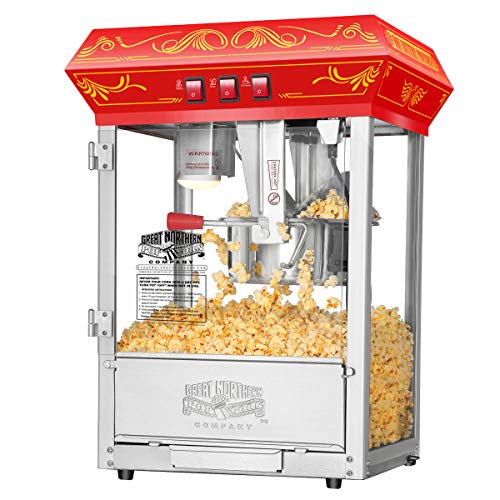 Great Northern Popcorn Company 5805 Great Northern Popcorn Red Good Time Popcorn Popper Machine, 8 Ounce