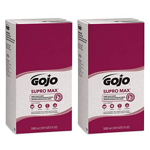 GOJO SUPRO MAX Cherry Hand Cleaner, Cherry Fragrance, 5000 mL Heavy Duty Hand Cleaner Refill for GOJO PRO TDX Touch-Free