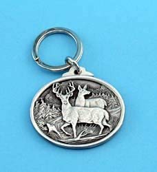 Heritage Pewter Deer Keychain