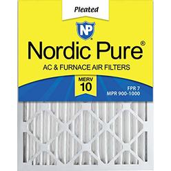 Nordic Pure 18x20x2 MERV 10 Pleated AC Furnace Air Filter, Box of 3