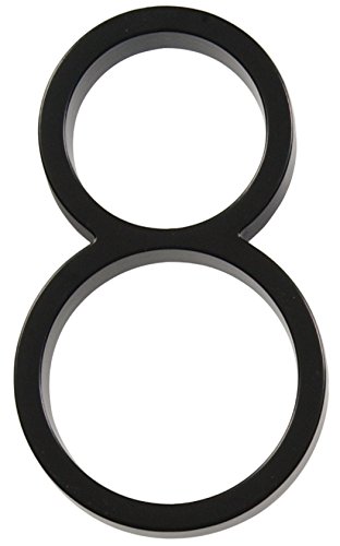 Distinctions by Hillman Distinctions 843198 Black Floating Mount 5-Inch House Number 8