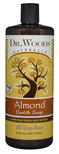 Dr. Woods Pure Almond Liquid Castile Soap with Organic Shea Butter, 32 Ounce