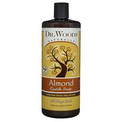 Dr. Woods Pure Almond Liquid Castile Soap with Organic Shea Butter, 32 Ounce