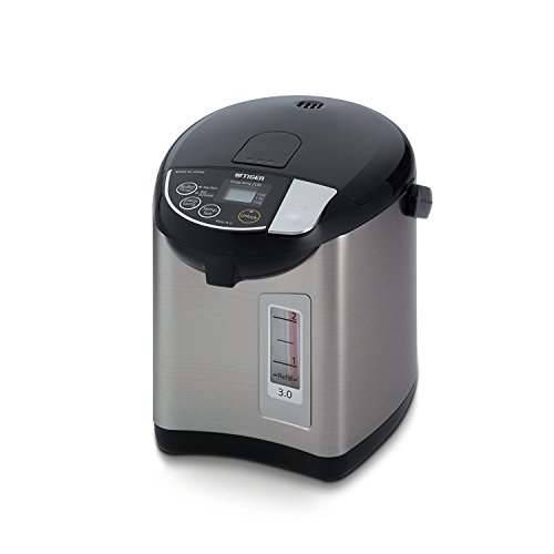 Tiger Corporation Tiger PDU-A30U-K Electric Water Boiler and Warmer, Stainless Black, 3.0-Liter