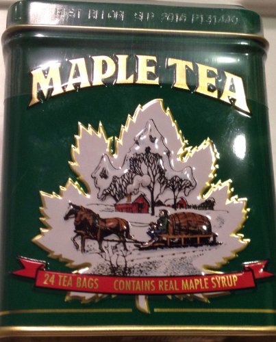 The Metropolitan Tea Company Maple Tea, 24 Tea Bags in a Decorative Metal Tin. A Fantastic Holiday Gift.