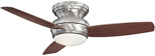 Minka Aire Minka-Aire F593-PW, Tradition Concept Pewter Hugger 44" Outdoor Ceiling Fan w/ Light & Ctrl
