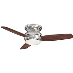 Minka Aire Minka-Aire F593-PW, Tradition Concept Pewter Hugger 44" Outdoor Ceiling Fan w/ Light & Ctrl