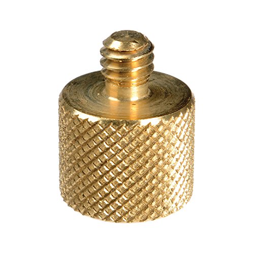 Manfrotto 015 1/4-Inch-20 Male 20mm Long to 3/8-Inch Female Adapter - Replaces 3358,Brass
