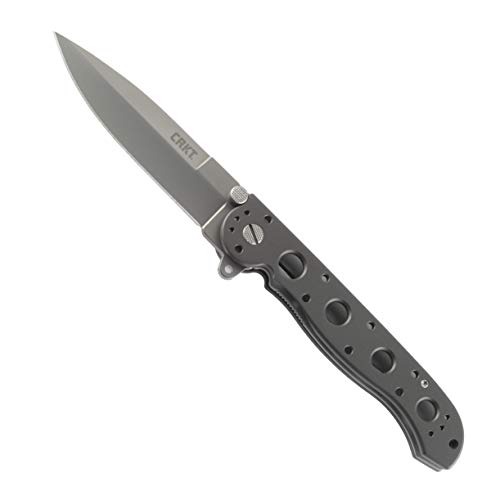 Columbia River Knife & Tool (CRKT) CRKT M16-03S EDC Folding Pocket Knife: Everyday Carry, Satin Blade, Liner Lock, Aluminum Handle, 4-Position Pocket Clip
